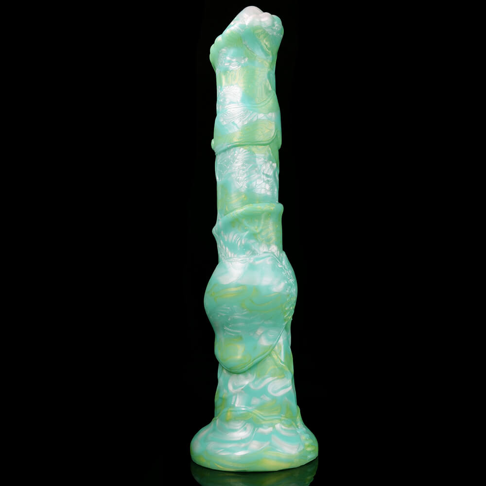 HORSE DILDO ANAL GIANT SILICONE 12 INCH GREEN