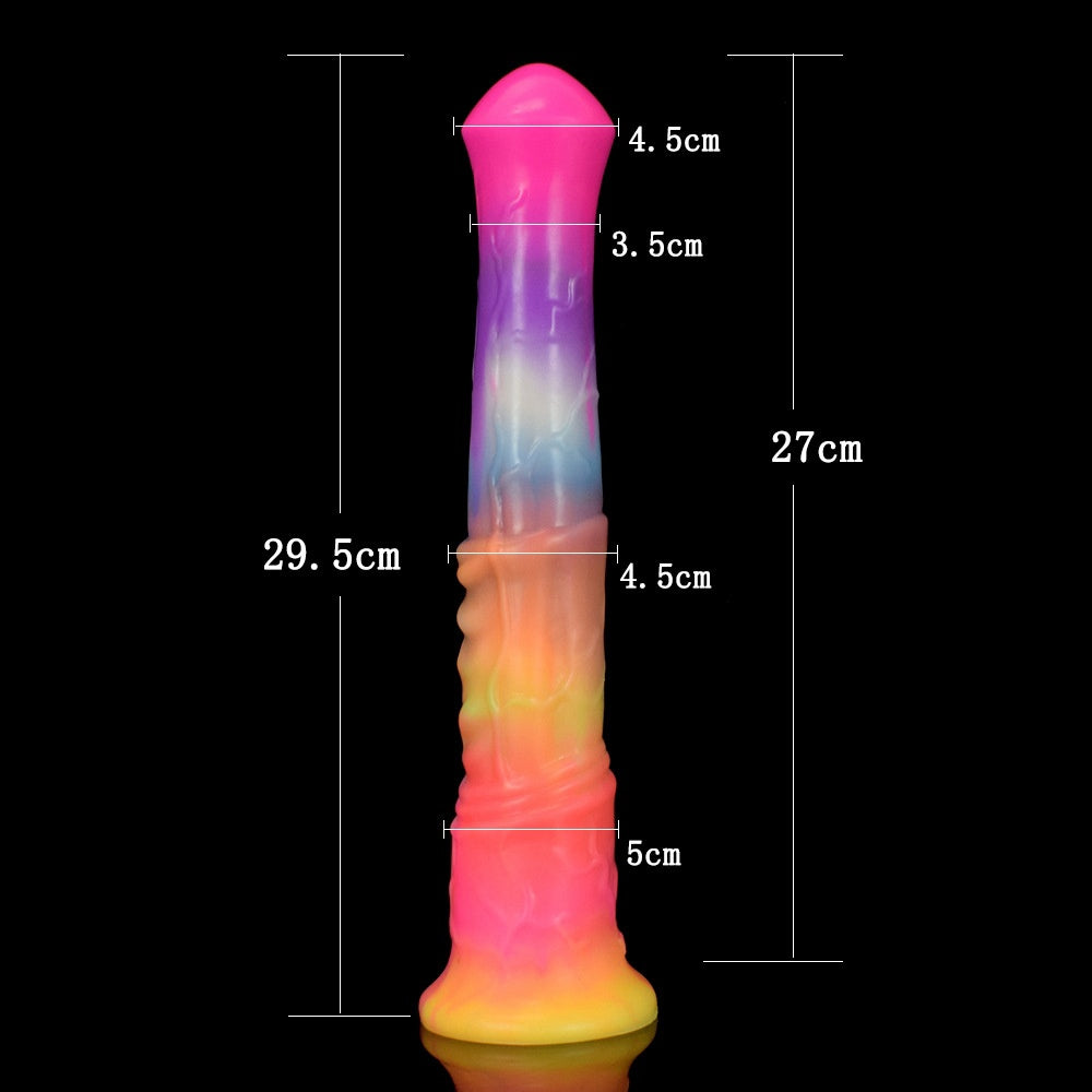 HORSE DILDOS ANAL GIANT GLOW IN THE DARK SILICONE 11 INCH