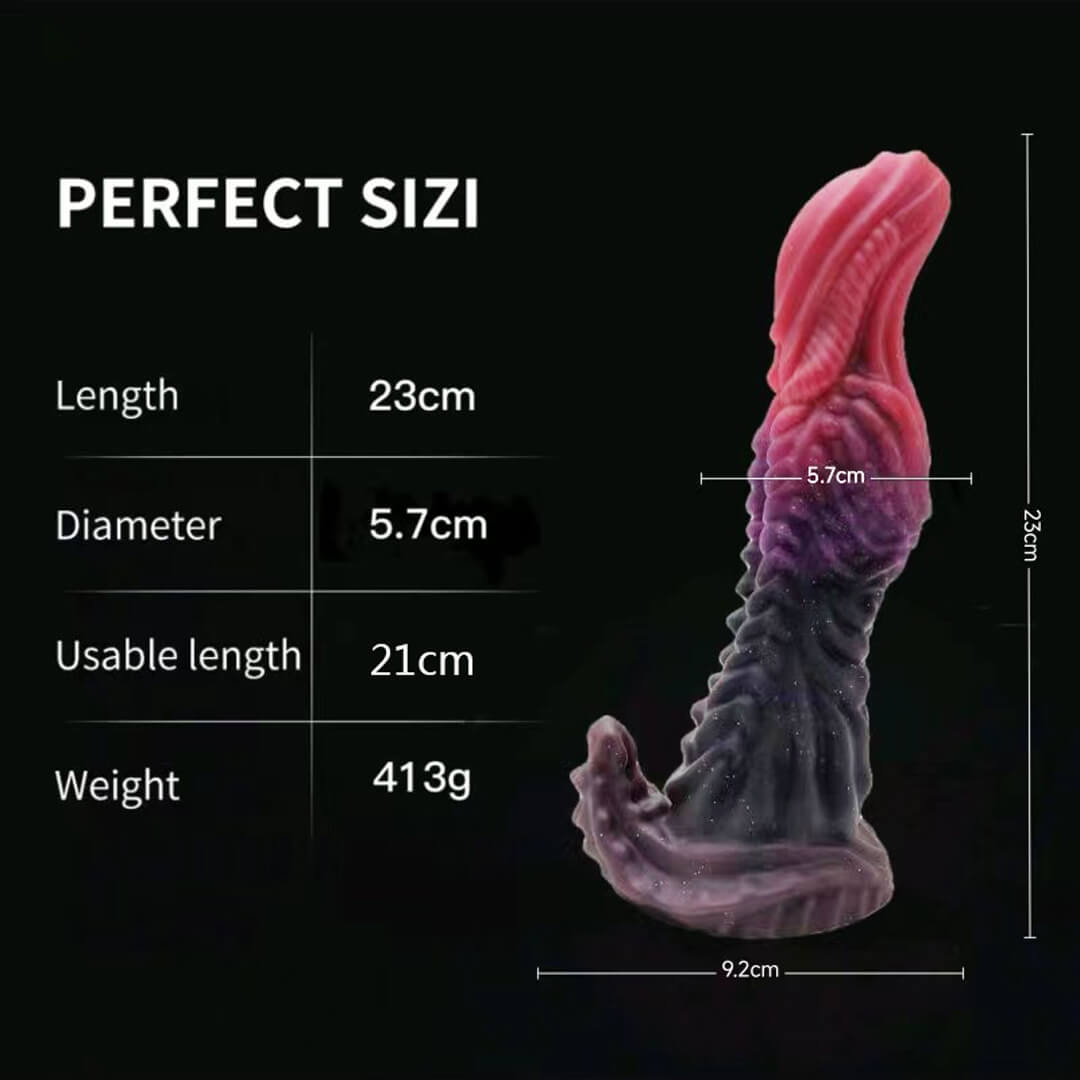 Gode Monstre Dragon en Silicone 9 pouces à double extrémité