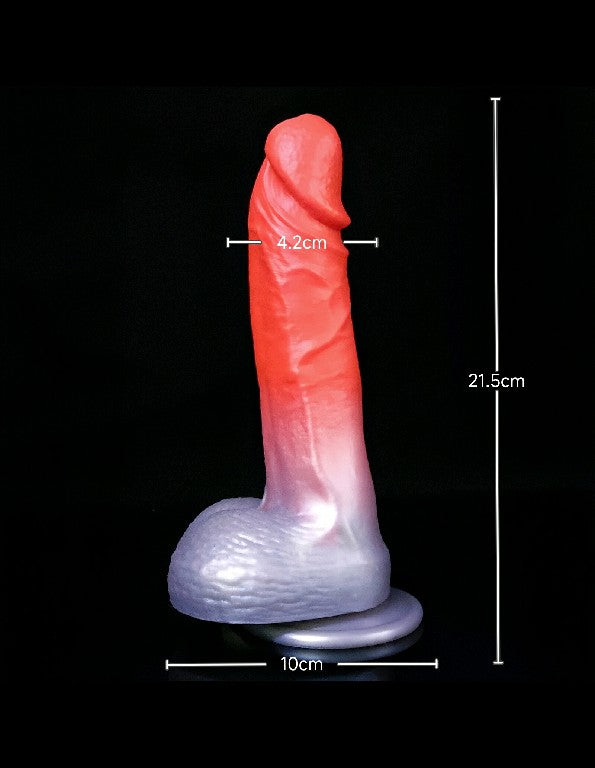 DILDO RÉALISTE À VENTOUSE EN SILICONE MONSTRE DE 8 POUCES