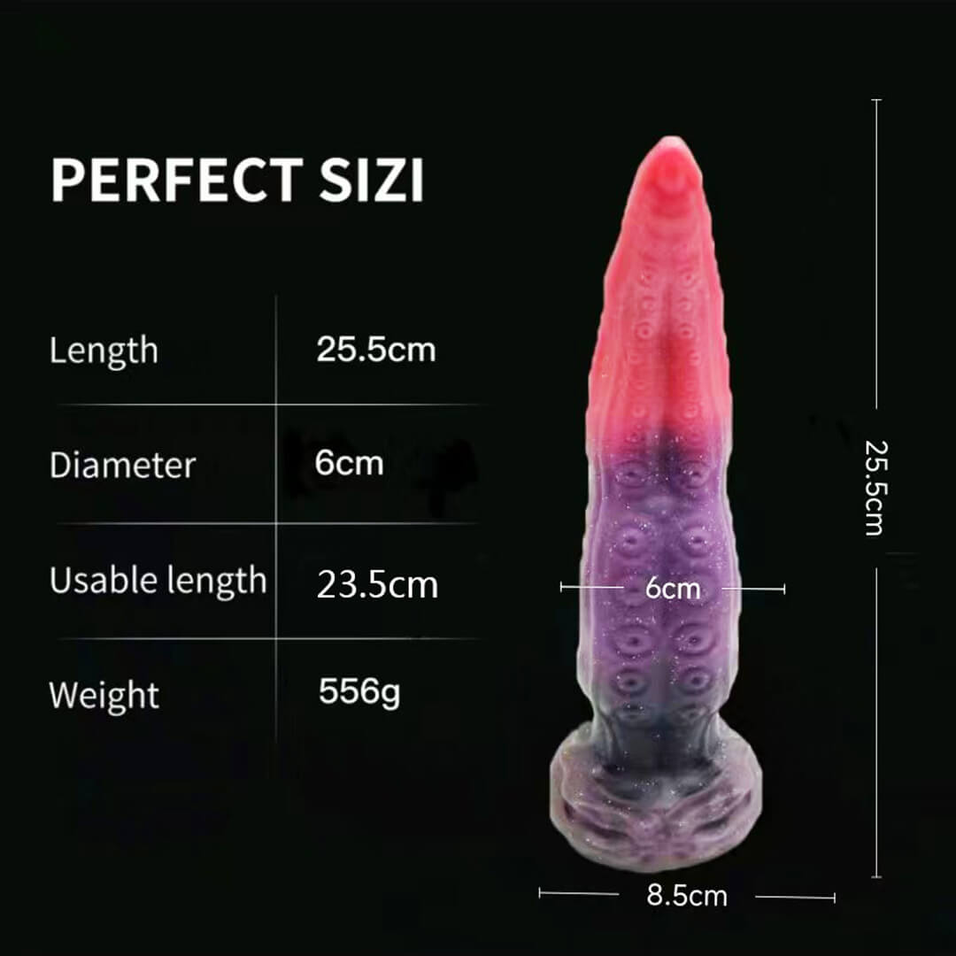 Gode monstre tentacule en silicone de 10 pouces