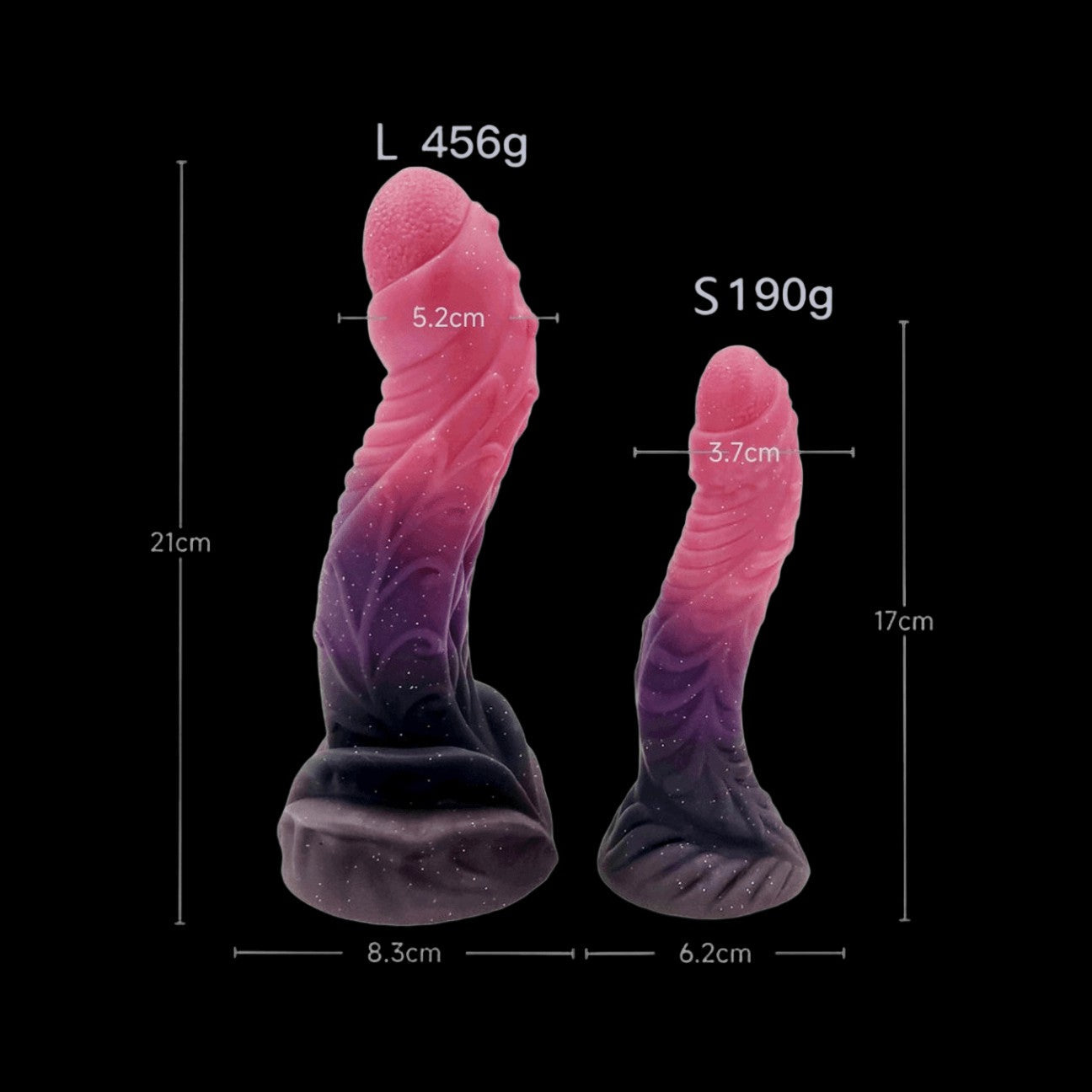 Gode Monstre en Silicone Noué 8 pouces