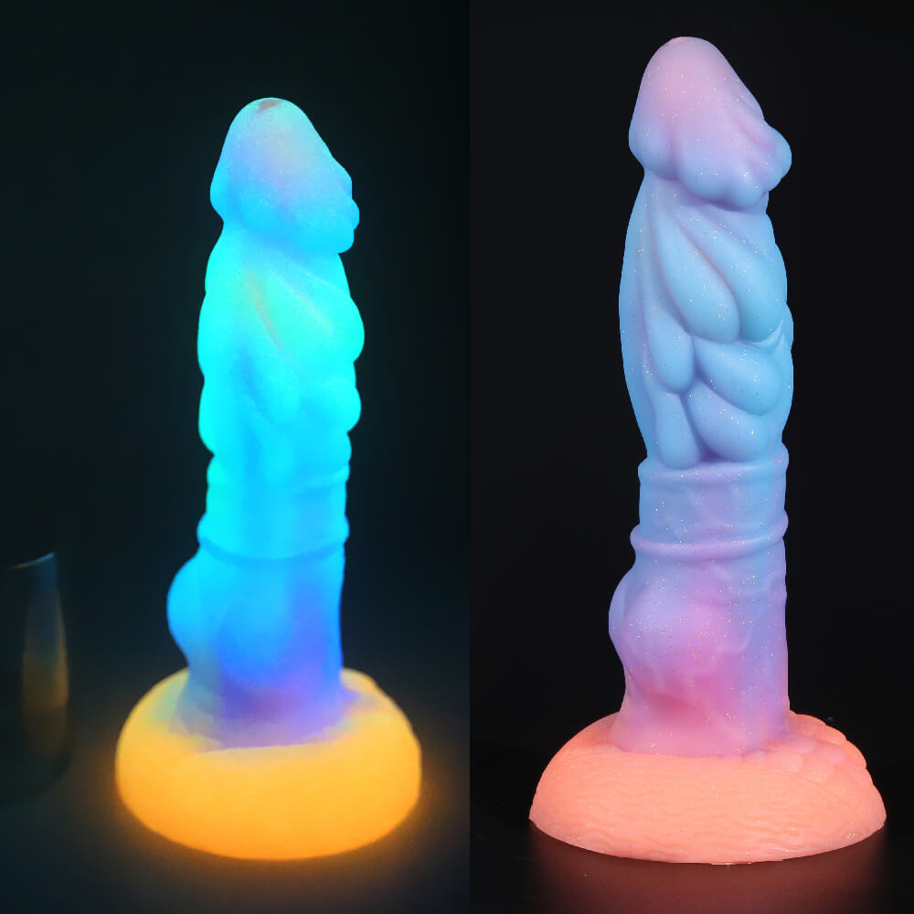 Gode Monstre en Silicone de 20,3 cm qui brille dans le noir