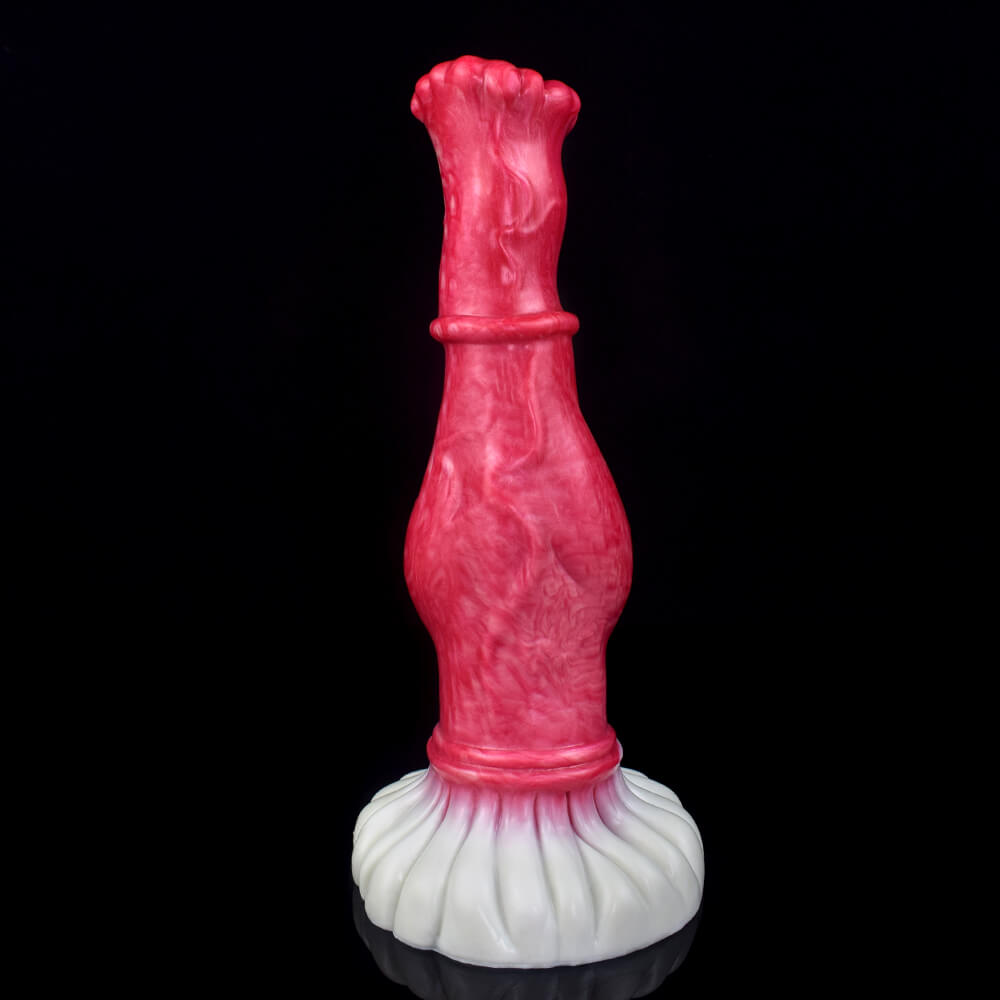Gode cheval fantaisie en silicone 10 pouces rose