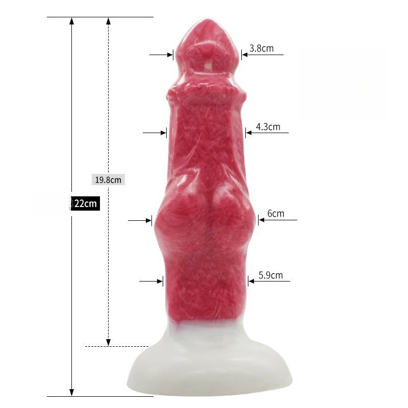a pink dog dildo