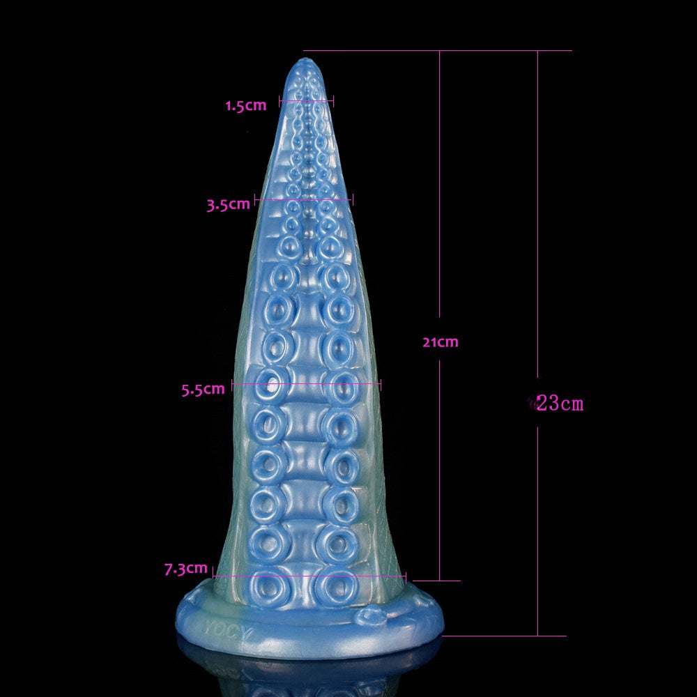 Godemichets monstres en silicone avec tentacules de pieuvre de 9 pouces