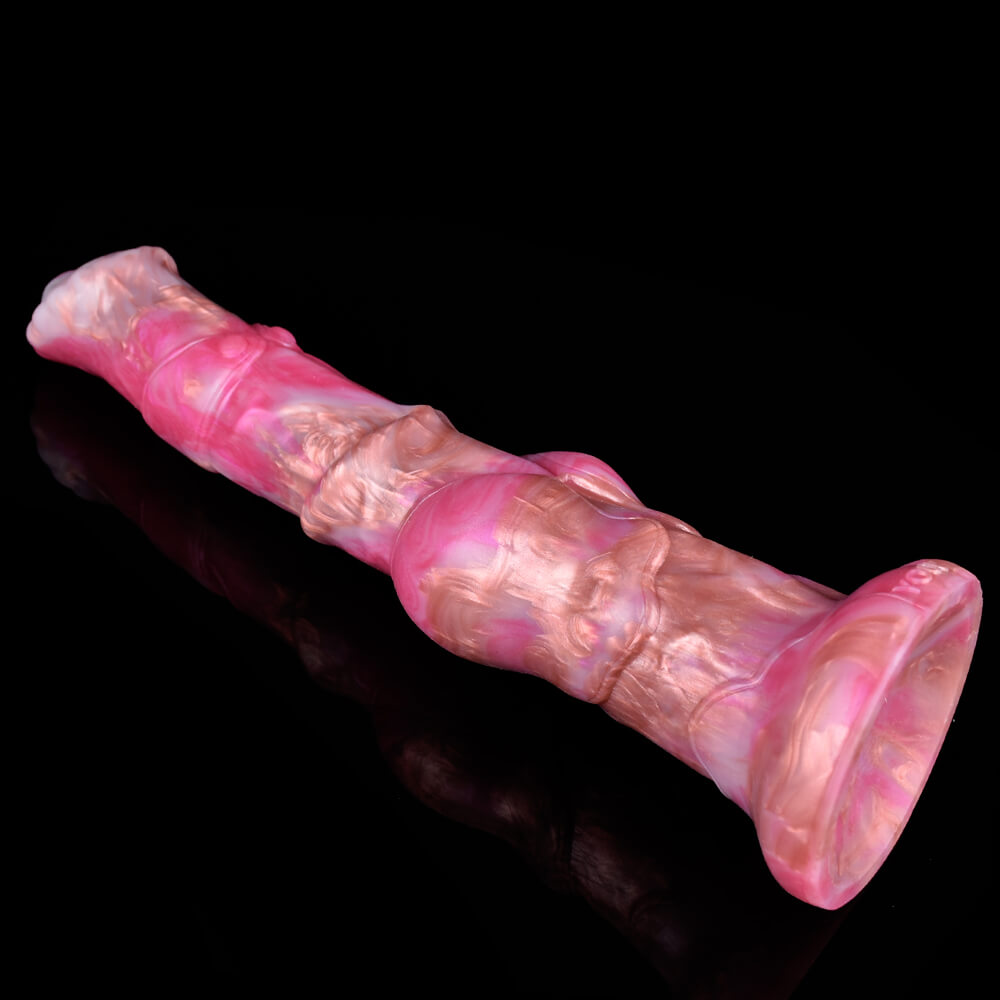 DILDO GÉANT POUR CHIEN EN SILICONE 12 POUCES ROSE