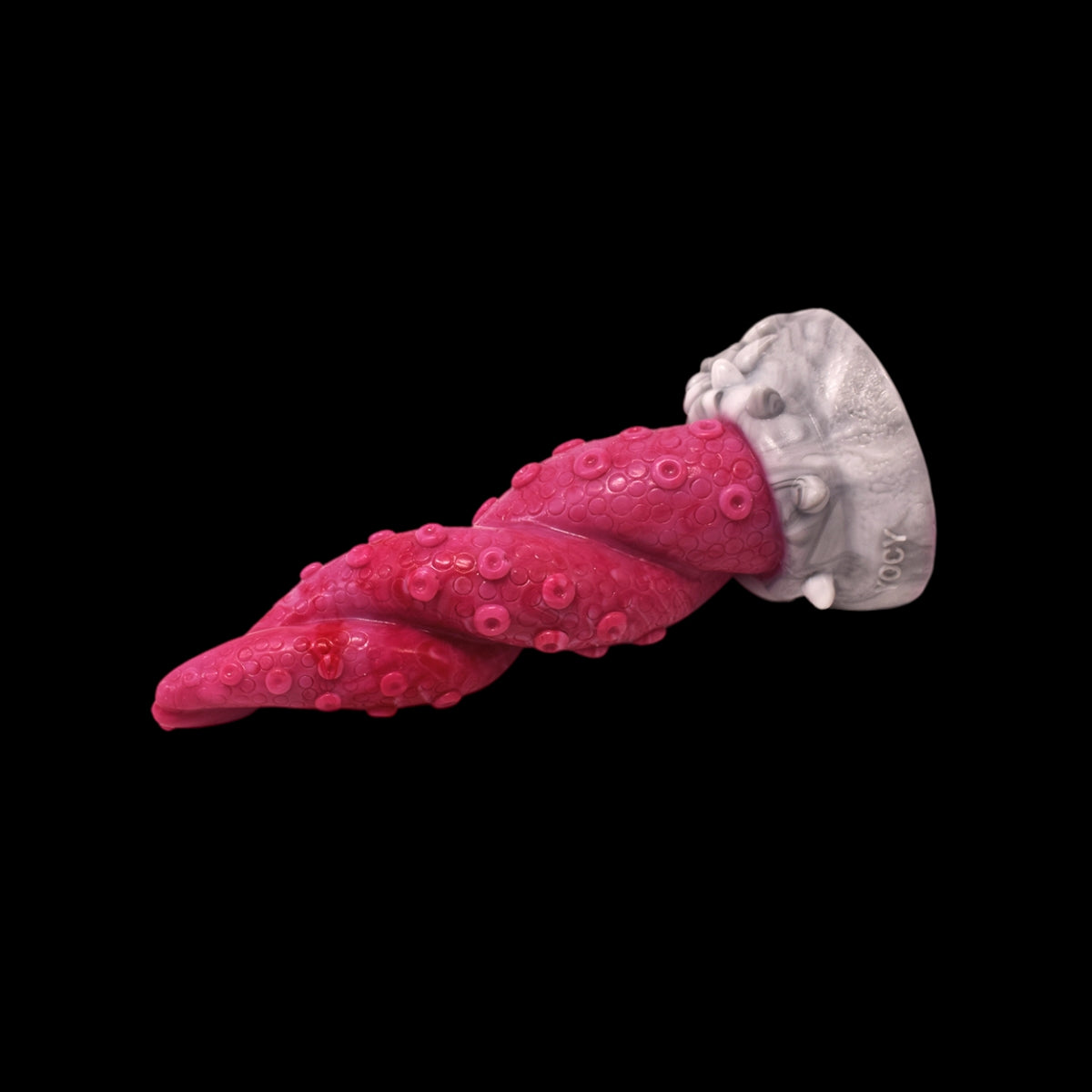 Gode vibrant Monster en silicone de 7 pouces, rose