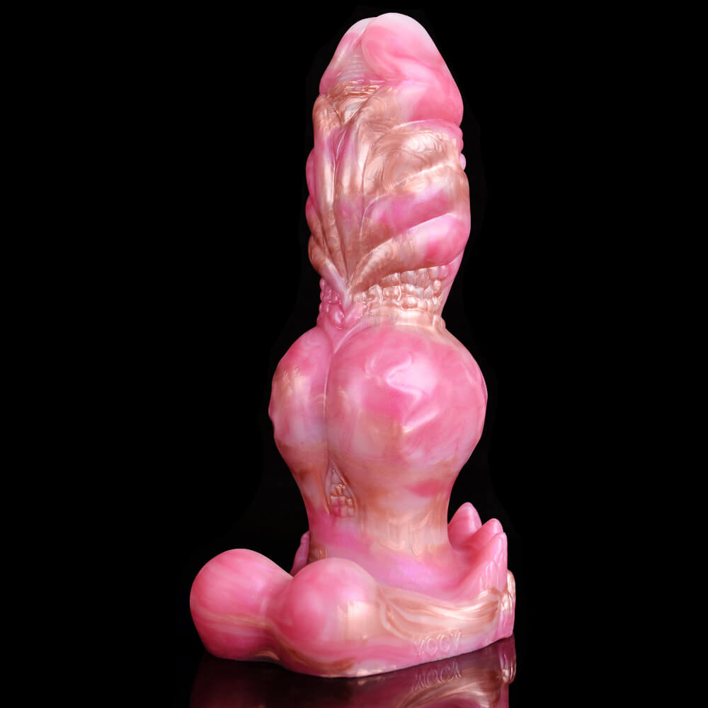 DILDO POUR CHIEN MONSTRE EN SILICONE 8 POUCES ROSE