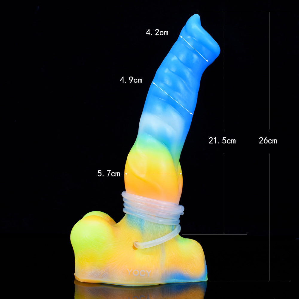 SQUIRTING DILDO ANAL 10 INCH GLOW IN THE DARK