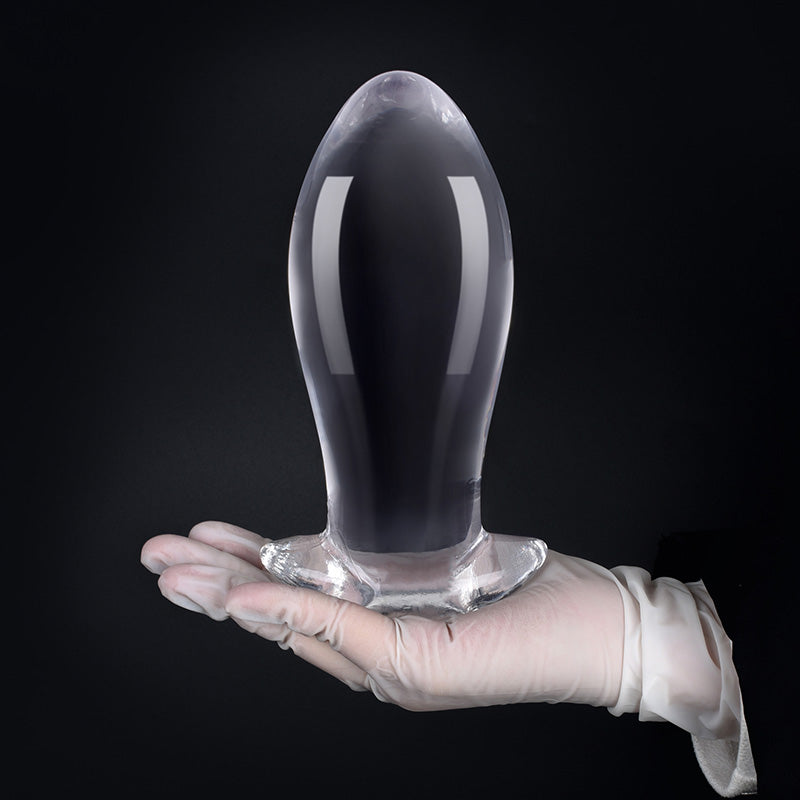 SMALL ANAL DILDO 7 INCH TRANSPARENT TRAINER