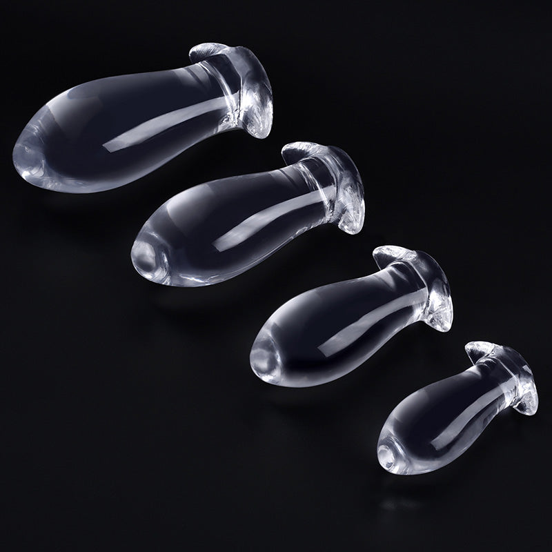 SMALL ANAL DILDO 7 INCH TRANSPARENT TRAINER