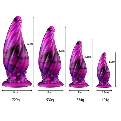 ANAL DILDO FOR WOMEN LUMINOUS 8 INCH COLORFUL