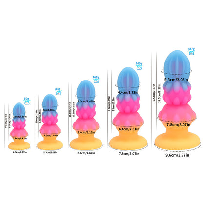 ANAL DILDO FOR WOMEN SILICONE 8 INCH COLORFUL