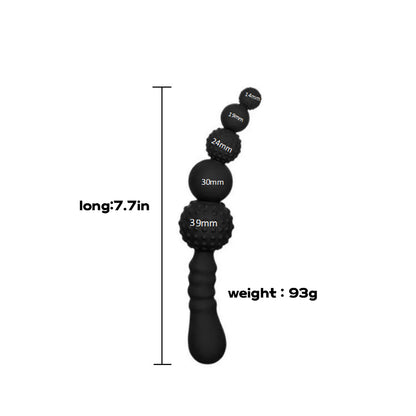 BEADED ANAL DILDO SMALL 7 INCH