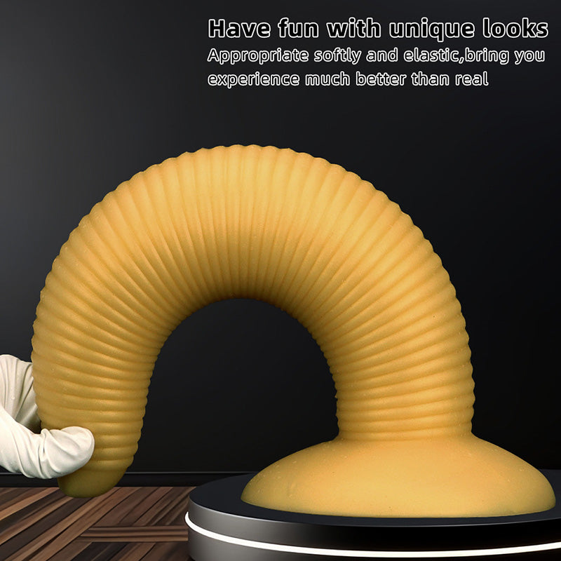 BIG DILDO ANAL SILICONE RIBBED NAIL 15 INCH