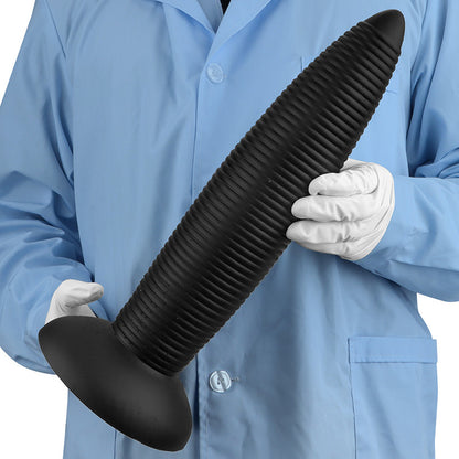 BIG DILDO ANAL SILICONE RIBBED NAIL 15 INCH