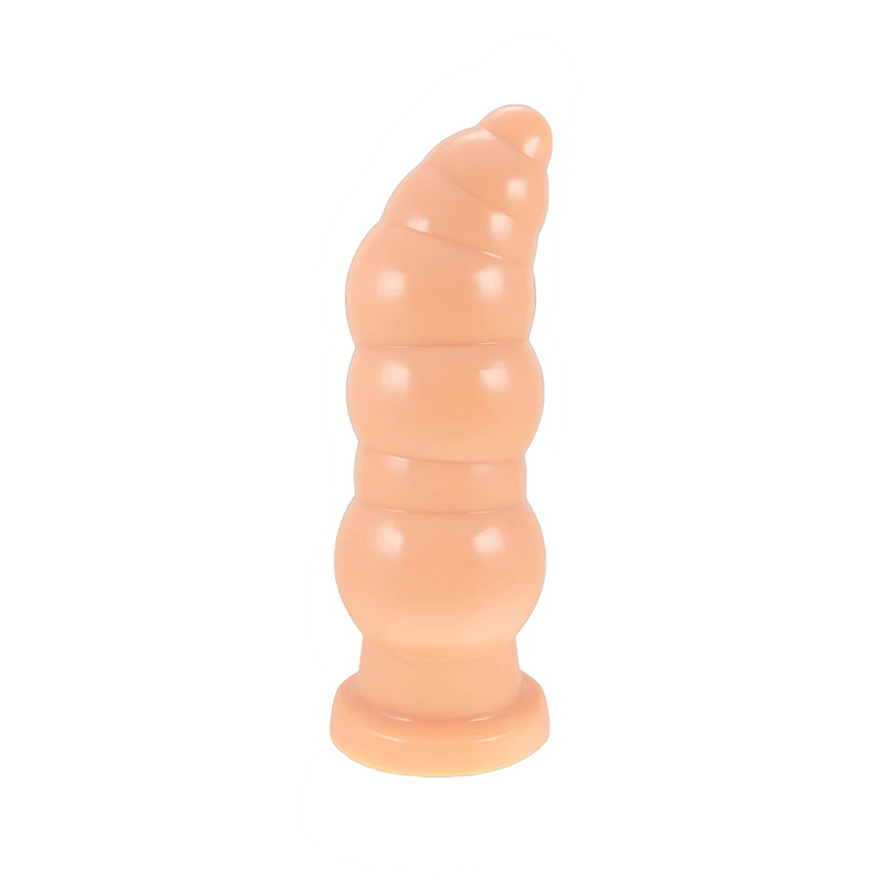 BIG ANAL DILDO RIBBED MENS 10 INCH BLACK BEADED