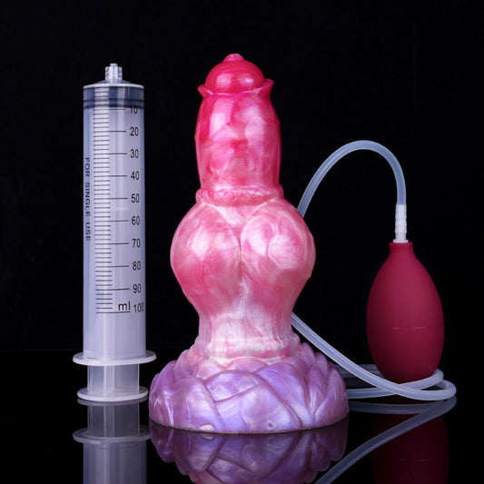 MONSTER DILDO ANAL SQUIRTING 7 INCH PINK