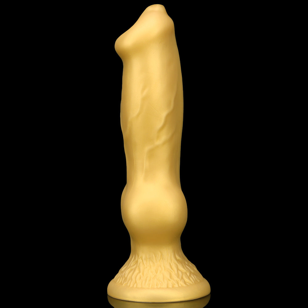 DILDO POUR CHIEN ÉNORME SILICONE 13 POUCES OR