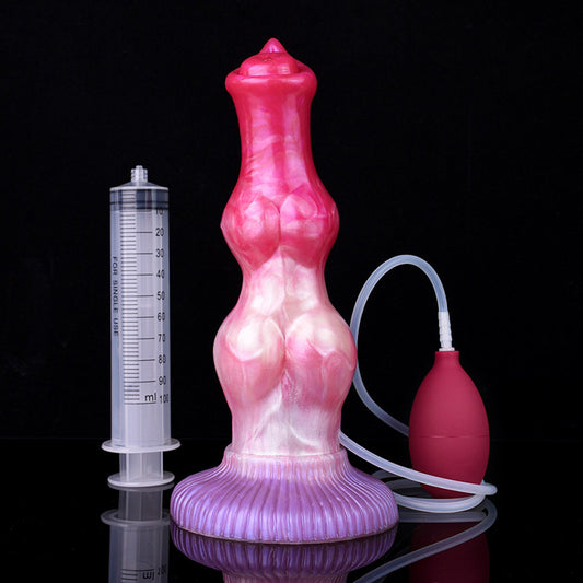 MONSTER DILDO ANAL SQUIRTING BIG 10 INCH PINK