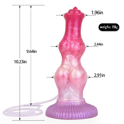 MONSTER DILDO ANAL SQUIRTING BIG 10 INCH PINK