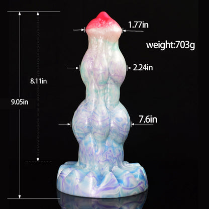 MONSTER DILDO ANAL SQUIRTING 9 INCH BLUE