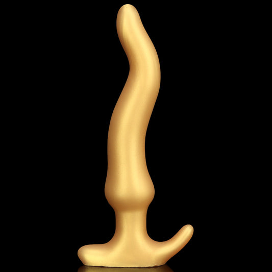 LONG ANAL DILDO SILICONE 13 INCH GOLD SOFT