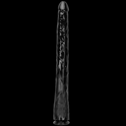 LONG ANAL DILDO HUGE PVC 22 INCH BLACK