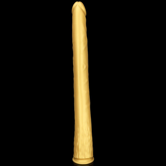 HUGE DILDO ANAL SILICONE LONG 22 INCH GOLD