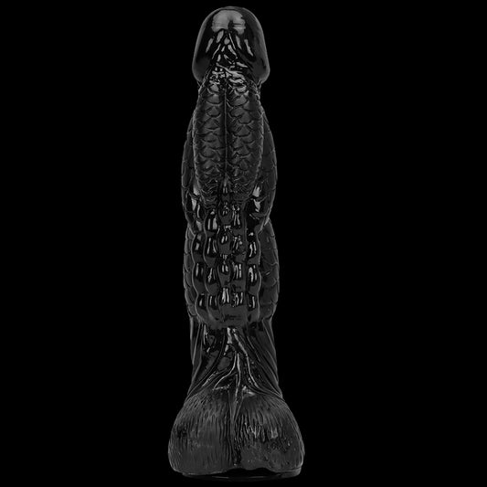 MONSTER DILDO ANAL HUGE PVC 15 INCH HUGE BLACK