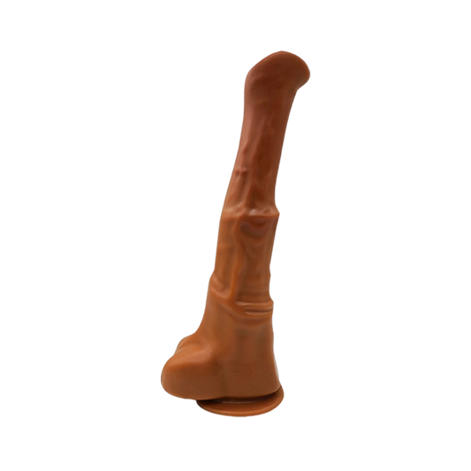 HORSE DILDO ANAL GIANT PVC 16 INCH LONG BROWN