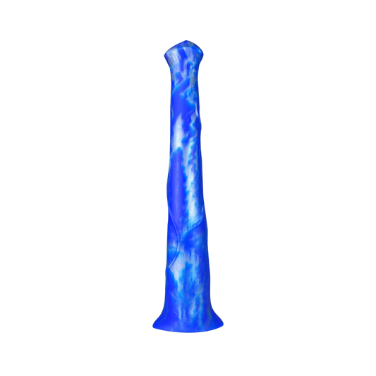 HORSE DILDO ANAL GIANT SILICONG 18 INCH LONG BLUE