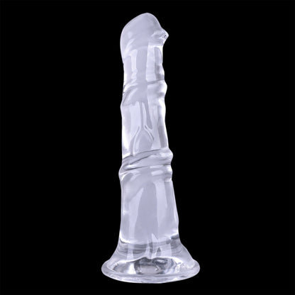 HORSE DILDO ANAL GIANT SILICONE 16 INCH CRYSTAL