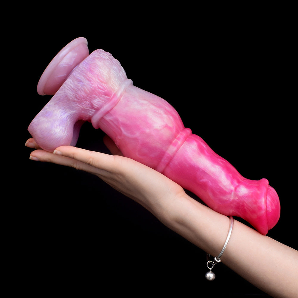 HORSE DILDO ANAL SILICONE 10 INCH PINK