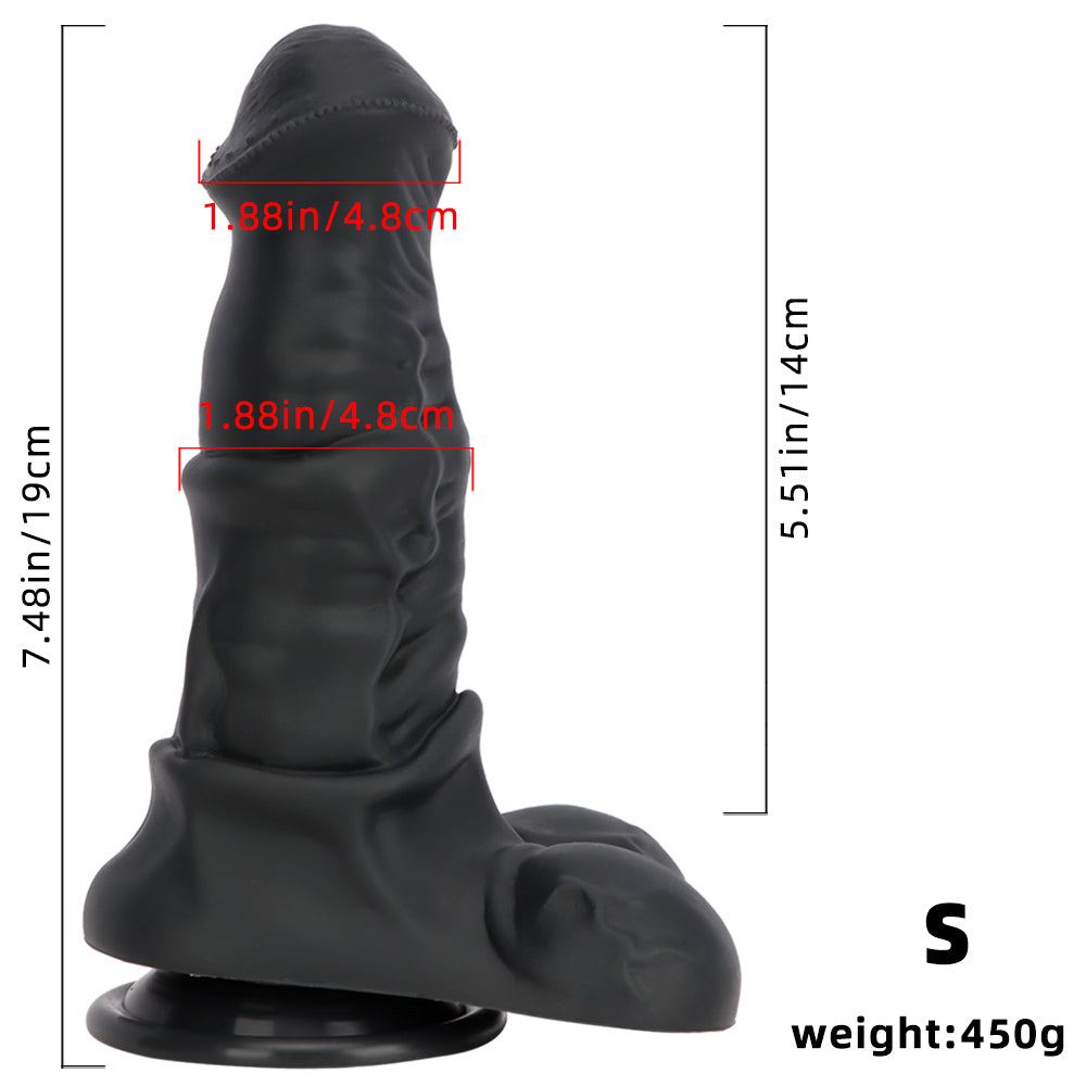 HORSE DILDO ANAL GIANT SILICONE 13 INCH BLACK