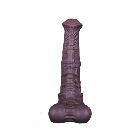 Gode ​​cheval géant en silicone de 11 pouces marron