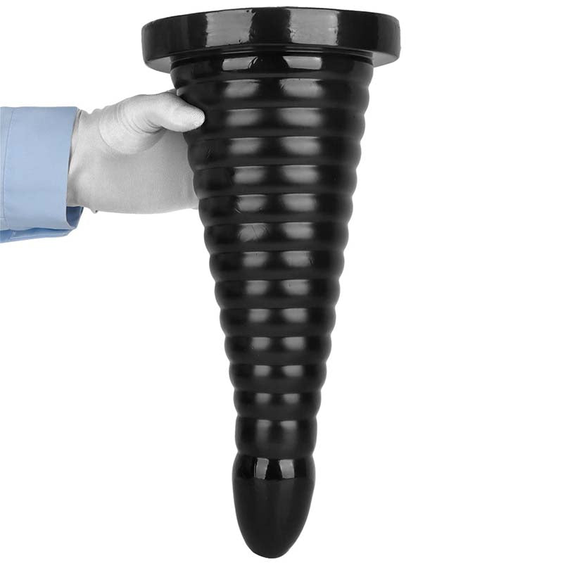 HUGE ANAL DILDO 14 INCH PVC BLACK