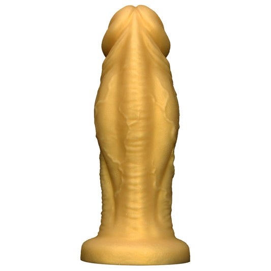 HUGE ANAL DILDO SILICONE REALISTIC GOLD 11 INCH