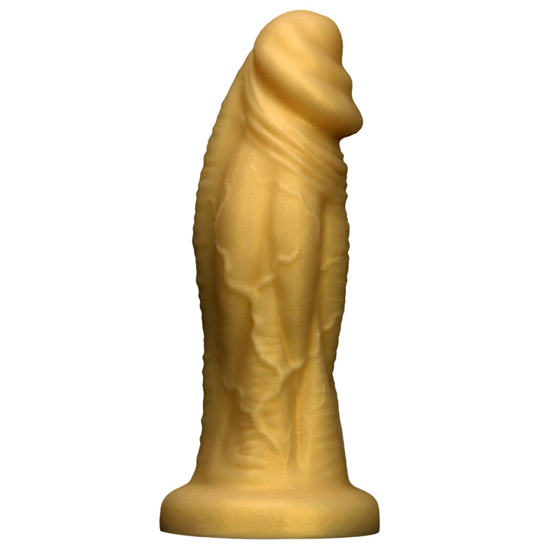 HUGE ANAL DILDO SILICONE REALISTIC GOLD 11 INCH