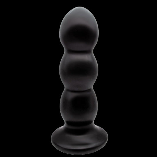 HUGE DILDO ANAL PVC BEADED 12 INCH BLACK