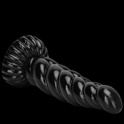 DILDO NOUÉ ÉNORME PVC 10 POUCES NOIR