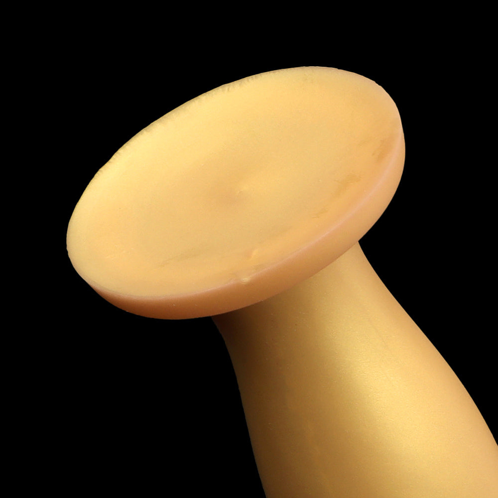 DILDO GÉANT EN SILICONE À NŒUDS 11 POUCES OR