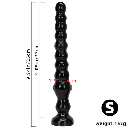 DILDO NOUÉ ÉNORME PVC 17 POUCES NOIR