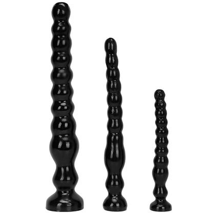 DILDO NOUÉ ÉNORME PVC 17 POUCES NOIR