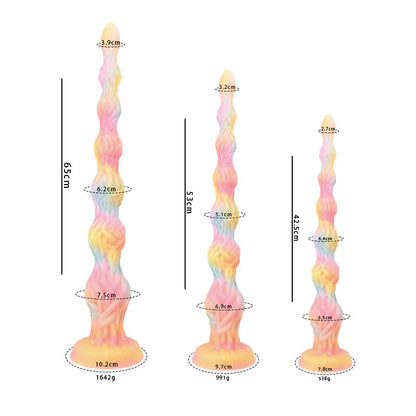 LONG ANAL DILDO BEADED 25 INCH