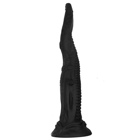 LONG ANAL DILDO BLACK SILICONE TENTACLE 23 INCH