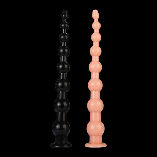 LONG ANAL DILDO TRAINER BEADED 17 INCH