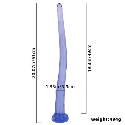 ÉNORME GODE ICTOPUS TENTACULE PVC 20 POUCES BLEU