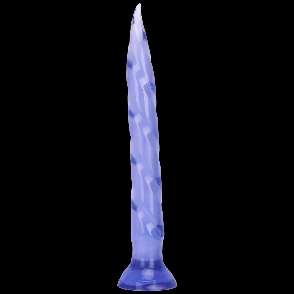 ÉNORME GODE LICORNE SILICONE 18 POUCES BLEU